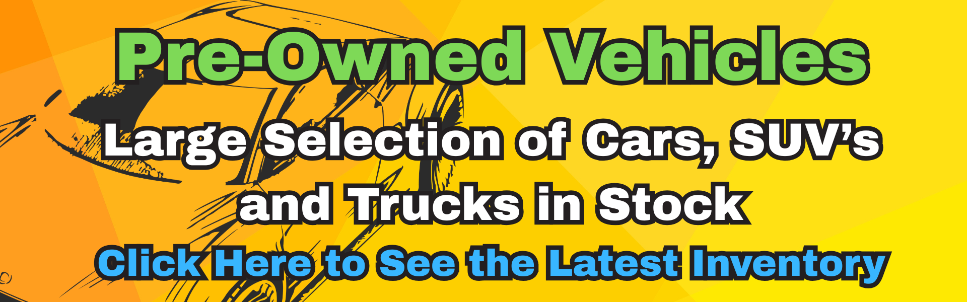 Pre owned March Banner 2026